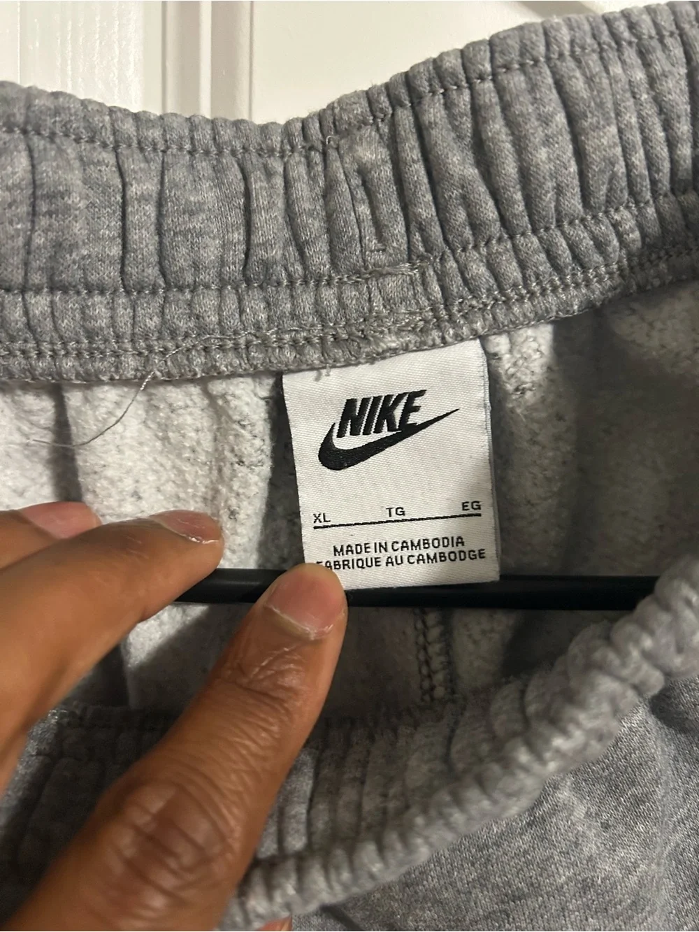 Nike Kids Gray Cargo Joggers with Drawstring Waist